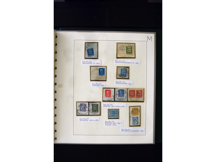 CANCELLATIONS: AA AG - VÖHMA-KABALA, extensive 4 volume collection with many hundred pieces, mostly very clean and complete c