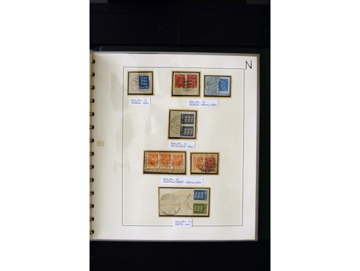 CANCELLATIONS: AA AG - VÖHMA-KABALA, extensive 4 volume collection with many hundred pieces, mostly very clean and complete c