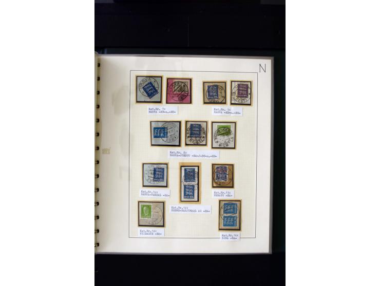 CANCELLATIONS: AA AG - VÖHMA-KABALA, extensive 4 volume collection with many hundred pieces, mostly very clean and complete c