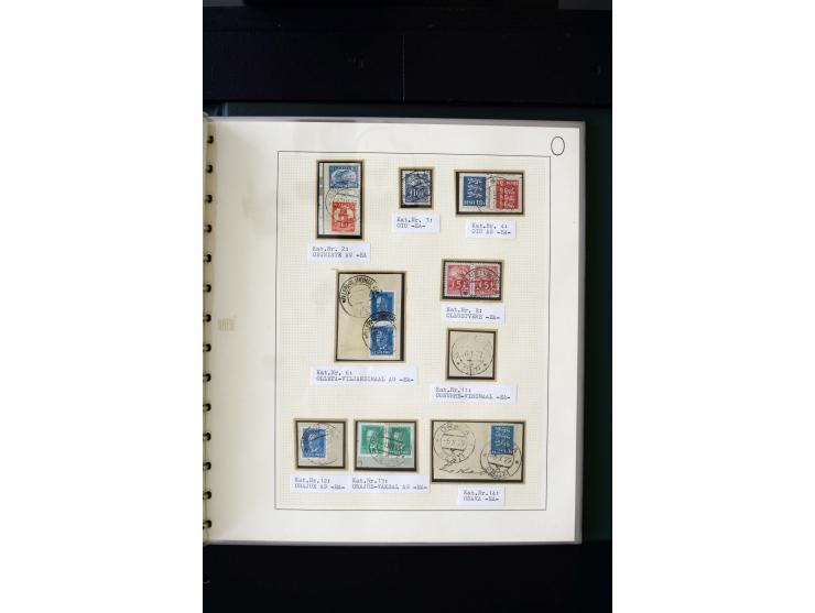 CANCELLATIONS: AA AG - VÖHMA-KABALA, extensive 4 volume collection with many hundred pieces, mostly very clean and complete c