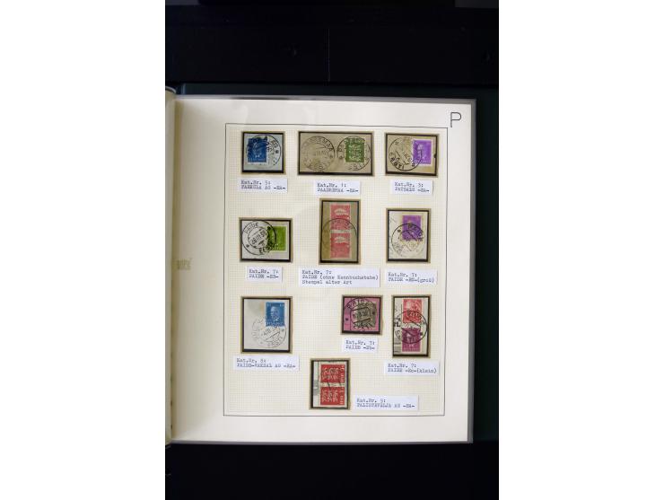 CANCELLATIONS: AA AG - VÖHMA-KABALA, extensive 4 volume collection with many hundred pieces, mostly very clean and complete c