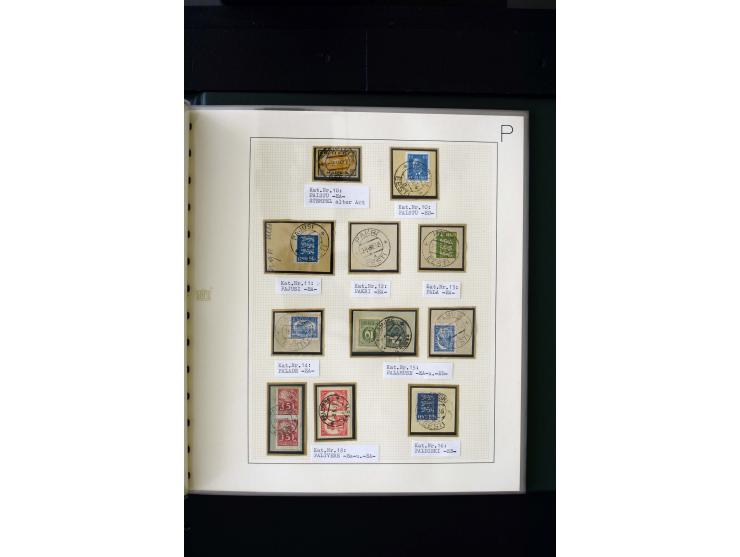 CANCELLATIONS: AA AG - VÖHMA-KABALA, extensive 4 volume collection with many hundred pieces, mostly very clean and complete c