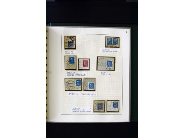 CANCELLATIONS: AA AG - VÖHMA-KABALA, extensive 4 volume collection with many hundred pieces, mostly very clean and complete c