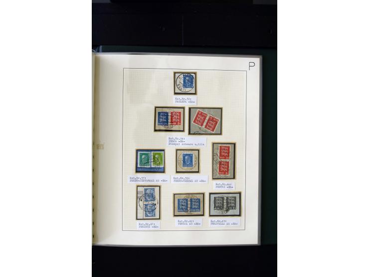 CANCELLATIONS: AA AG - VÖHMA-KABALA, extensive 4 volume collection with many hundred pieces, mostly very clean and complete c