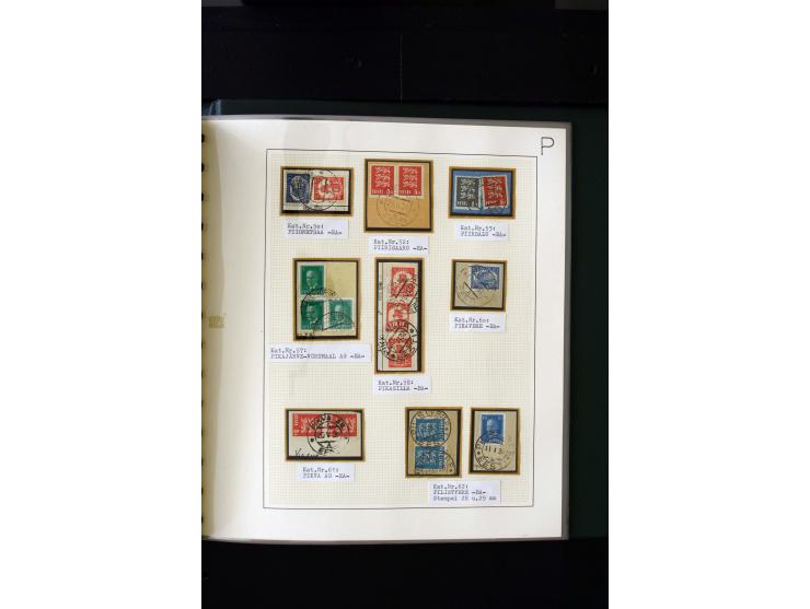 CANCELLATIONS: AA AG - VÖHMA-KABALA, extensive 4 volume collection with many hundred pieces, mostly very clean and complete c
