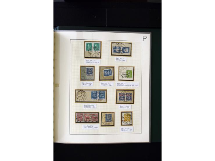 CANCELLATIONS: AA AG - VÖHMA-KABALA, extensive 4 volume collection with many hundred pieces, mostly very clean and complete c