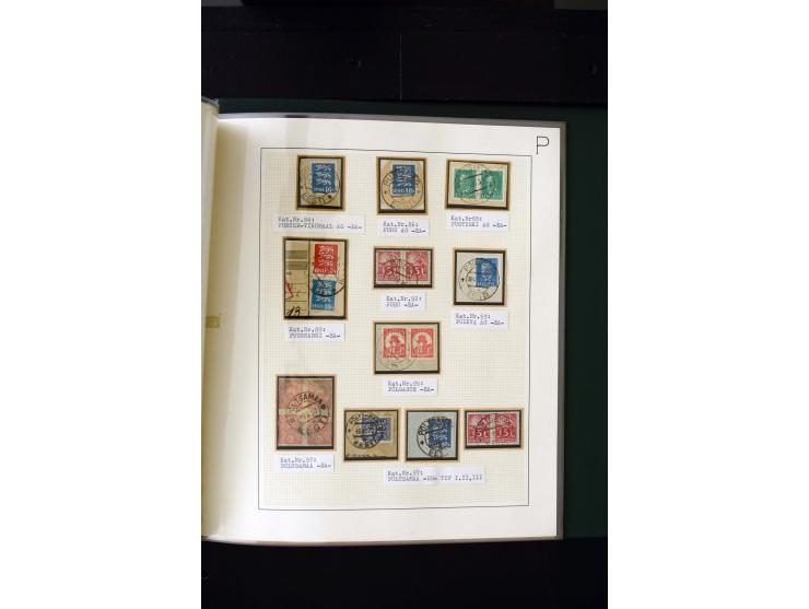 CANCELLATIONS: AA AG - VÖHMA-KABALA, extensive 4 volume collection with many hundred pieces, mostly very clean and complete c