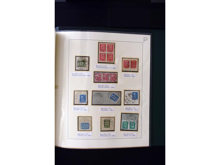 CANCELLATIONS: AA AG - VÖHMA-KABALA, extensive 4 volume collection with many hundred pieces, mostly very clean and complete c