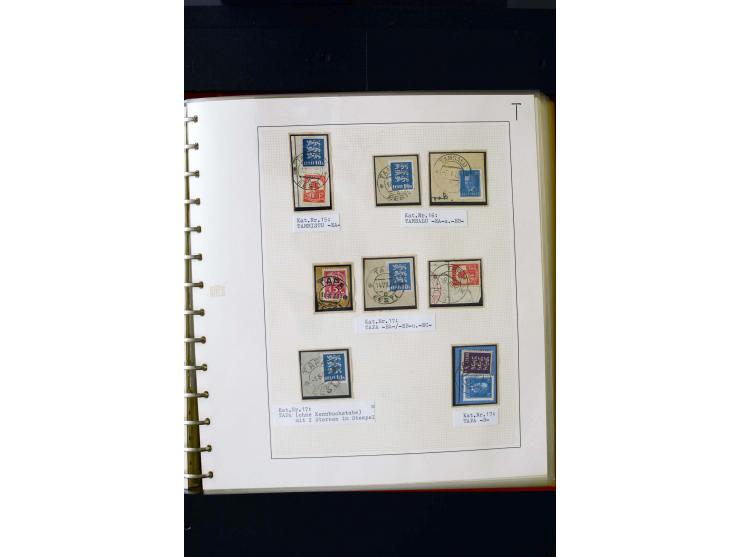 CANCELLATIONS: AA AG - VÖHMA-KABALA, extensive 4 volume collection with many hundred pieces, mostly very clean and complete c