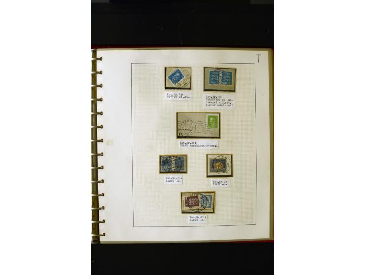 CANCELLATIONS: AA AG - VÖHMA-KABALA, extensive 4 volume collection with many hundred pieces, mostly very clean and complete c