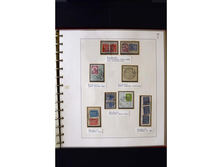 CANCELLATIONS: AA AG - VÖHMA-KABALA, extensive 4 volume collection with many hundred pieces, mostly very clean and complete c