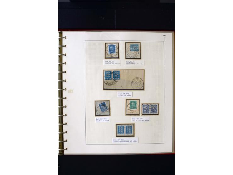 CANCELLATIONS: AA AG - VÖHMA-KABALA, extensive 4 volume collection with many hundred pieces, mostly very clean and complete c