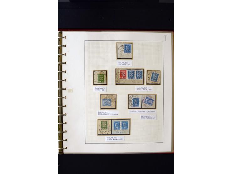 CANCELLATIONS: AA AG - VÖHMA-KABALA, extensive 4 volume collection with many hundred pieces, mostly very clean and complete c