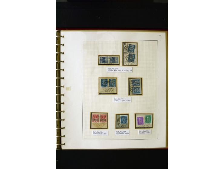 CANCELLATIONS: AA AG - VÖHMA-KABALA, extensive 4 volume collection with many hundred pieces, mostly very clean and complete c