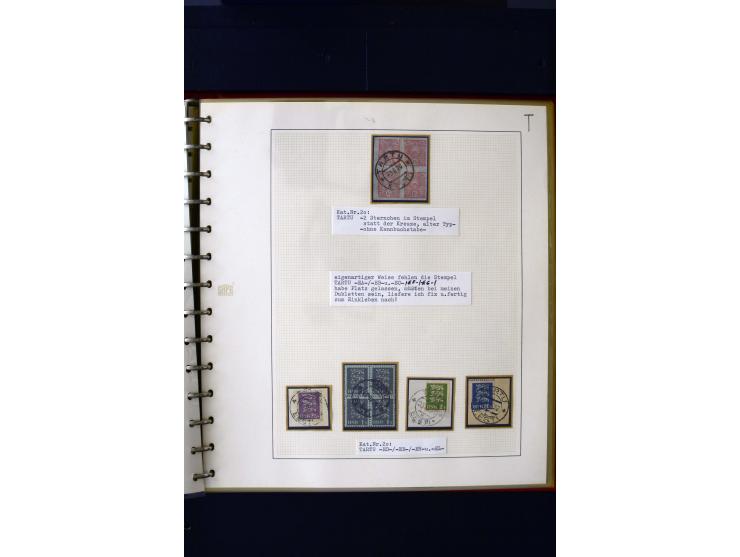 CANCELLATIONS: AA AG - VÖHMA-KABALA, extensive 4 volume collection with many hundred pieces, mostly very clean and complete c