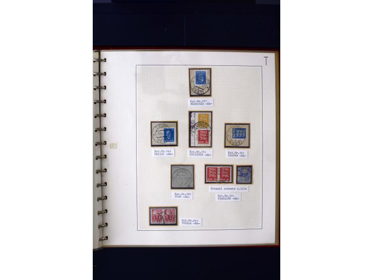 CANCELLATIONS: AA AG - VÖHMA-KABALA, extensive 4 volume collection with many hundred pieces, mostly very clean and complete c