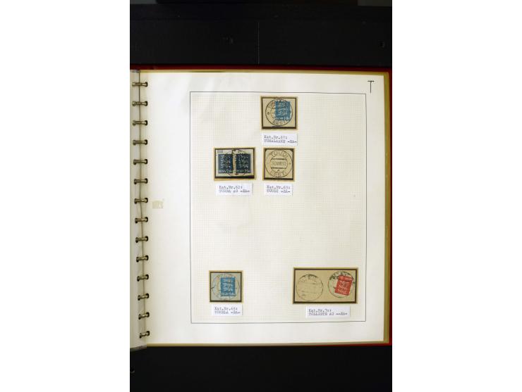 CANCELLATIONS: AA AG - VÖHMA-KABALA, extensive 4 volume collection with many hundred pieces, mostly very clean and complete c