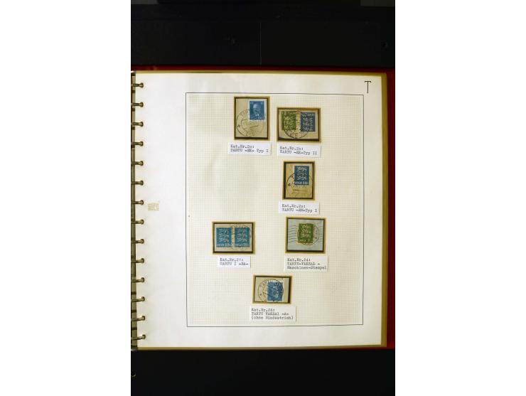 CANCELLATIONS: AA AG - VÖHMA-KABALA, extensive 4 volume collection with many hundred pieces, mostly very clean and complete c