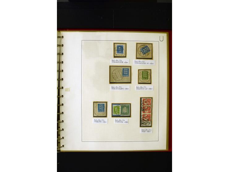 CANCELLATIONS: AA AG - VÖHMA-KABALA, extensive 4 volume collection with many hundred pieces, mostly very clean and complete c