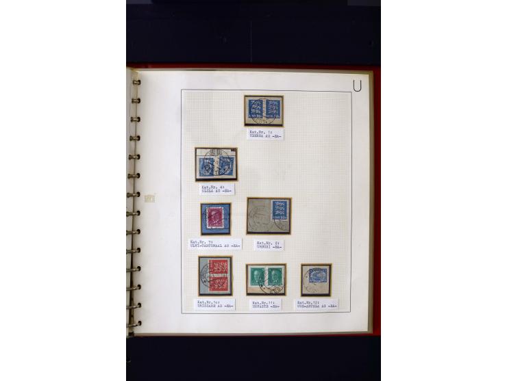 CANCELLATIONS: AA AG - VÖHMA-KABALA, extensive 4 volume collection with many hundred pieces, mostly very clean and complete c