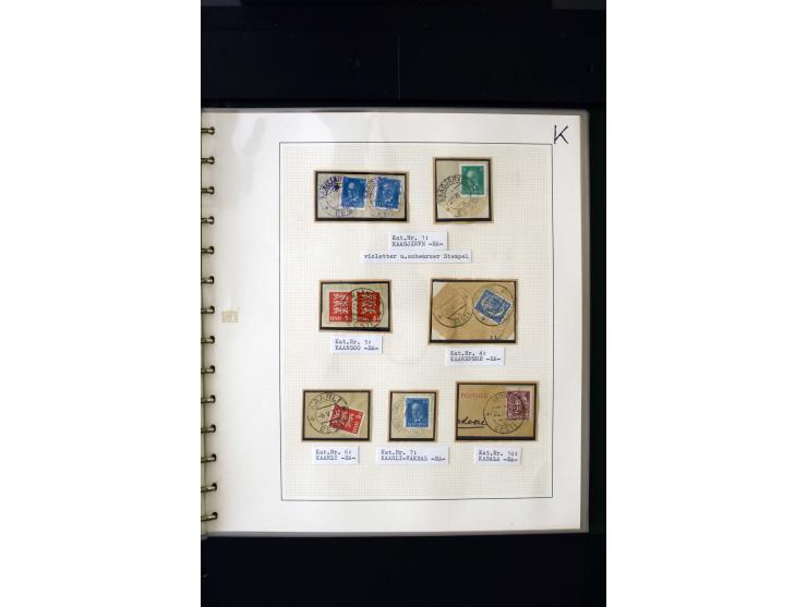 CANCELLATIONS: AA AG - VÖHMA-KABALA, extensive 4 volume collection with many hundred pieces, mostly very clean and complete c