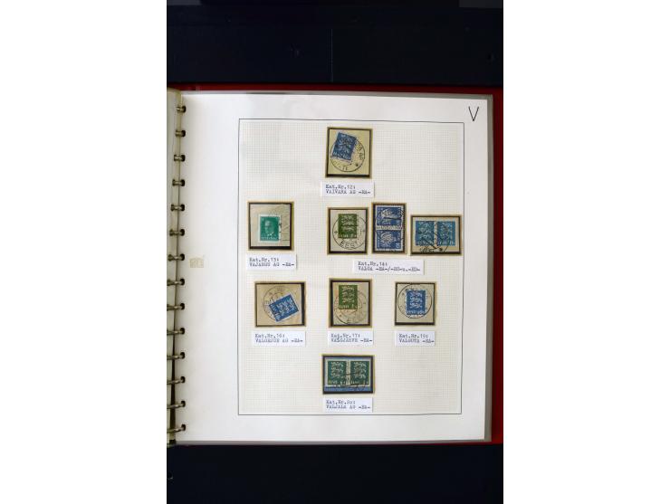 CANCELLATIONS: AA AG - VÖHMA-KABALA, extensive 4 volume collection with many hundred pieces, mostly very clean and complete c