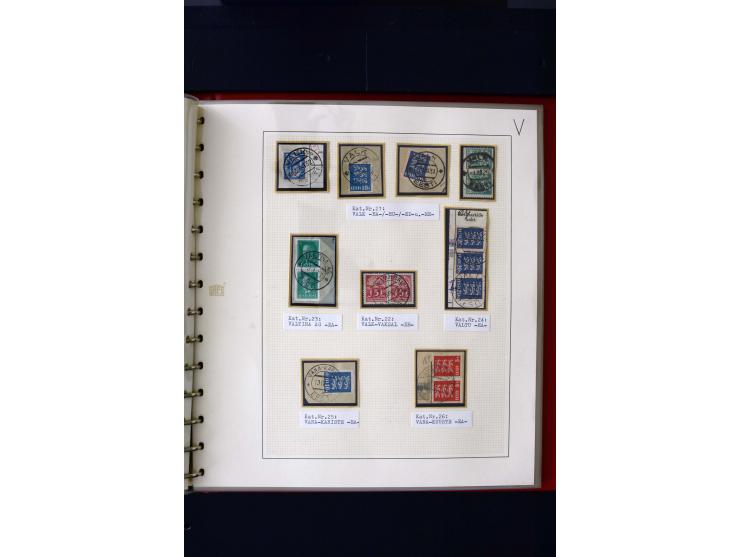 CANCELLATIONS: AA AG - VÖHMA-KABALA, extensive 4 volume collection with many hundred pieces, mostly very clean and complete c