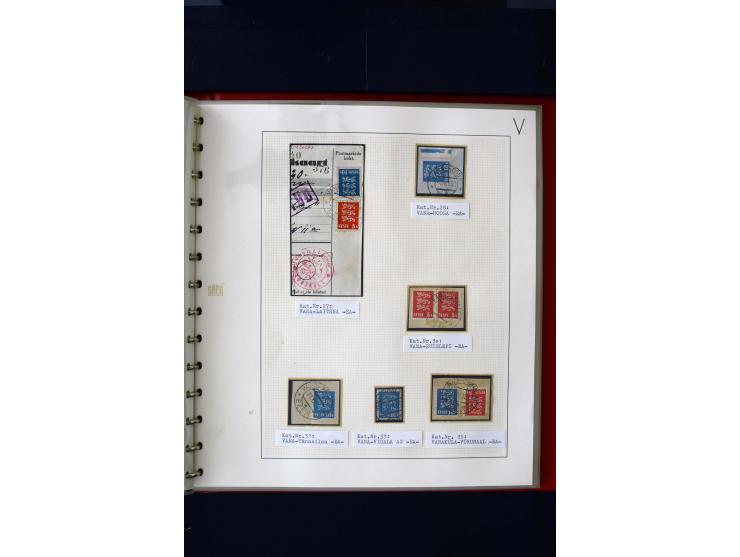 CANCELLATIONS: AA AG - VÖHMA-KABALA, extensive 4 volume collection with many hundred pieces, mostly very clean and complete c