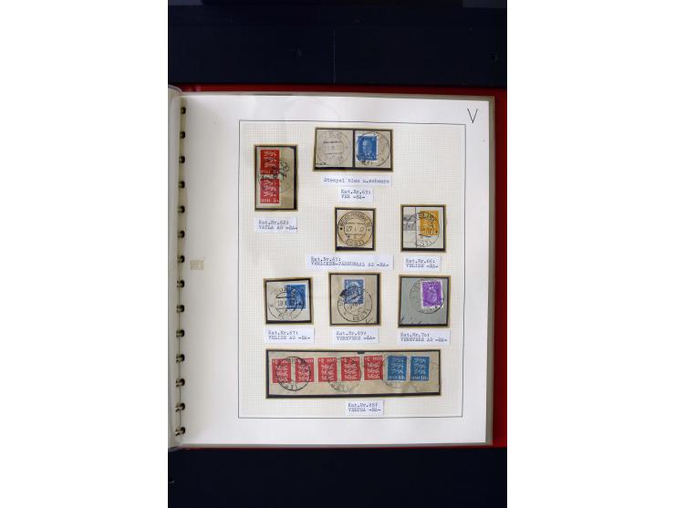 CANCELLATIONS: AA AG - VÖHMA-KABALA, extensive 4 volume collection with many hundred pieces, mostly very clean and complete c