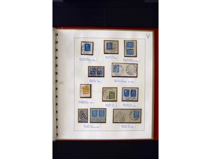 CANCELLATIONS: AA AG - VÖHMA-KABALA, extensive 4 volume collection with many hundred pieces, mostly very clean and complete c