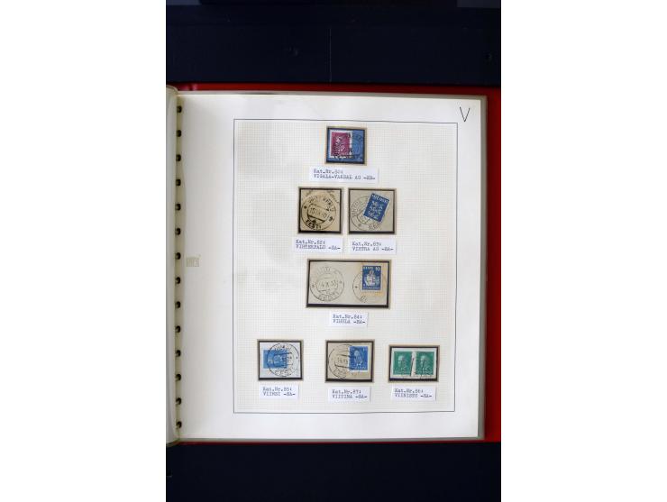 CANCELLATIONS: AA AG - VÖHMA-KABALA, extensive 4 volume collection with many hundred pieces, mostly very clean and complete c