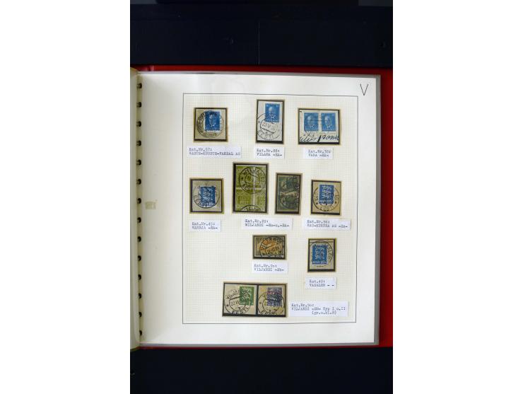 CANCELLATIONS: AA AG - VÖHMA-KABALA, extensive 4 volume collection with many hundred pieces, mostly very clean and complete c
