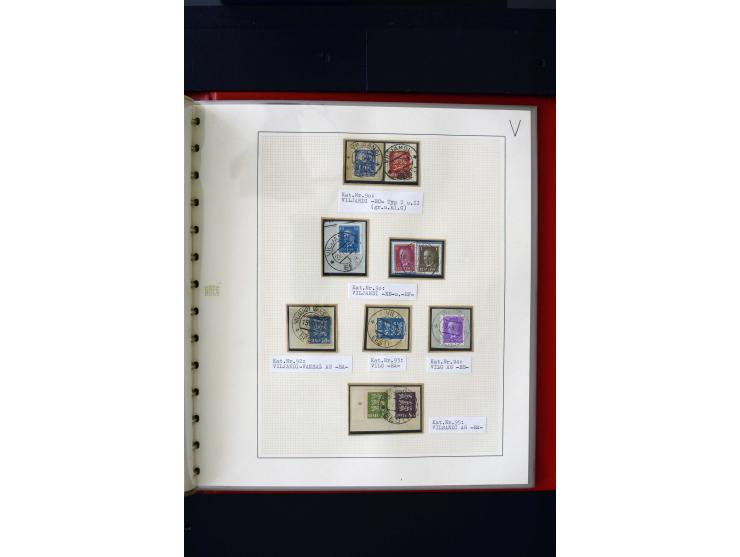 CANCELLATIONS: AA AG - VÖHMA-KABALA, extensive 4 volume collection with many hundred pieces, mostly very clean and complete c