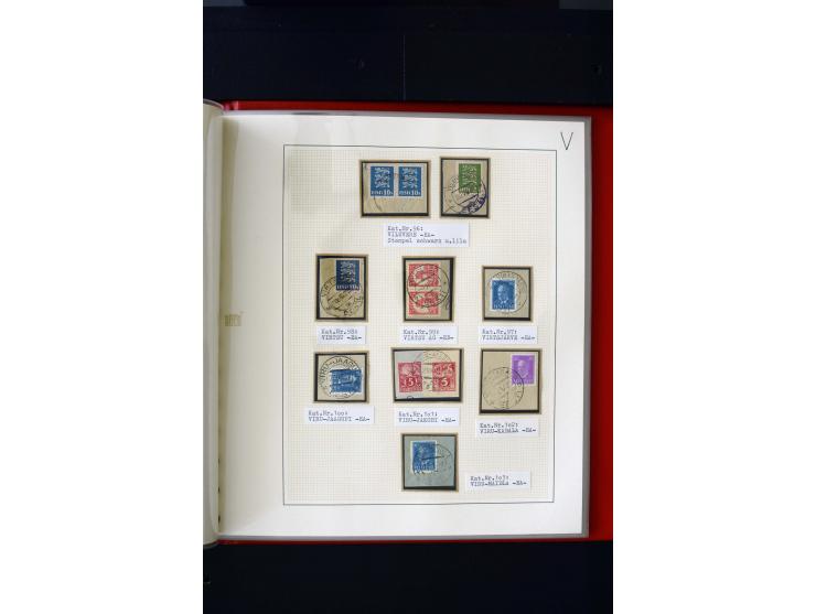 CANCELLATIONS: AA AG - VÖHMA-KABALA, extensive 4 volume collection with many hundred pieces, mostly very clean and complete c