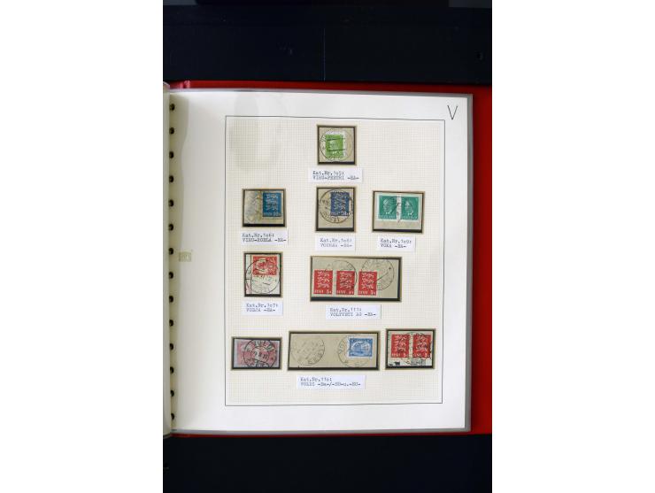 CANCELLATIONS: AA AG - VÖHMA-KABALA, extensive 4 volume collection with many hundred pieces, mostly very clean and complete c