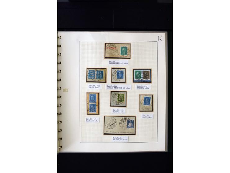CANCELLATIONS: AA AG - VÖHMA-KABALA, extensive 4 volume collection with many hundred pieces, mostly very clean and complete c