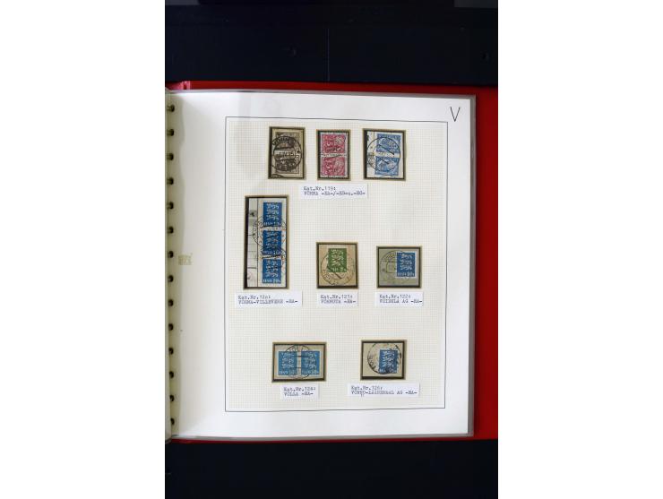 CANCELLATIONS: AA AG - VÖHMA-KABALA, extensive 4 volume collection with many hundred pieces, mostly very clean and complete c