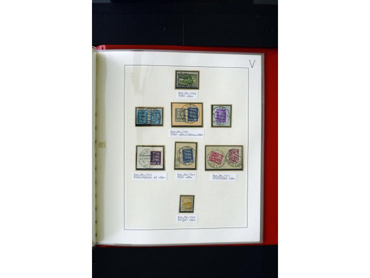 CANCELLATIONS: AA AG - VÖHMA-KABALA, extensive 4 volume collection with many hundred pieces, mostly very clean and complete c
