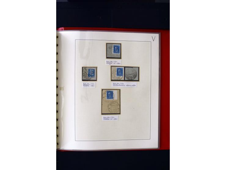CANCELLATIONS: AA AG - VÖHMA-KABALA, extensive 4 volume collection with many hundred pieces, mostly very clean and complete c