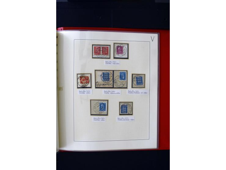 CANCELLATIONS: AA AG - VÖHMA-KABALA, extensive 4 volume collection with many hundred pieces, mostly very clean and complete c