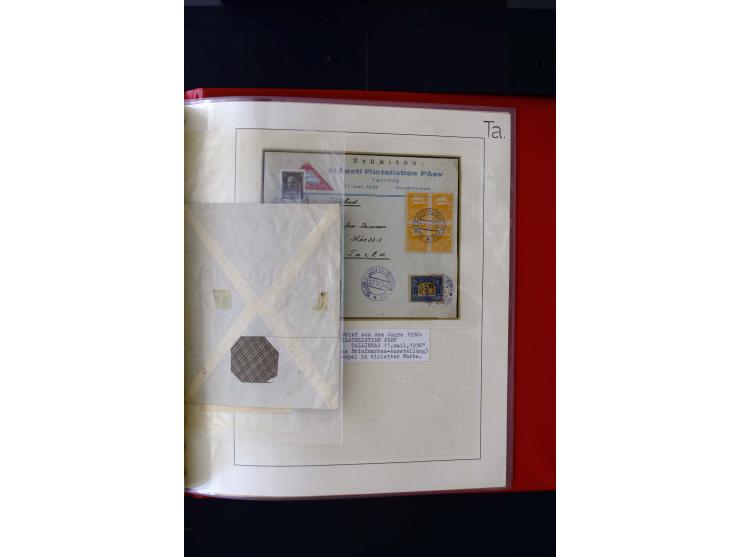 CANCELLATIONS: AA AG - VÖHMA-KABALA, extensive 4 volume collection with many hundred pieces, mostly very clean and complete c
