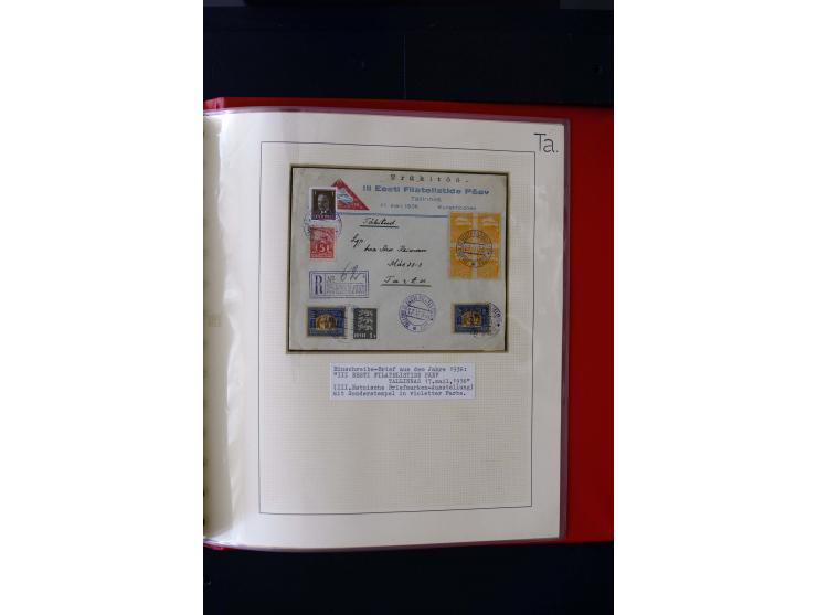 CANCELLATIONS: AA AG - VÖHMA-KABALA, extensive 4 volume collection with many hundred pieces, mostly very clean and complete c