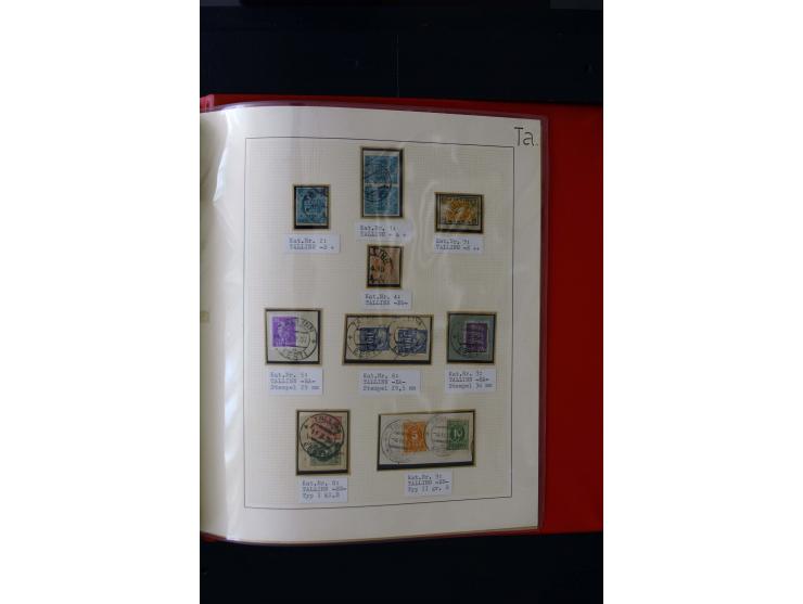 CANCELLATIONS: AA AG - VÖHMA-KABALA, extensive 4 volume collection with many hundred pieces, mostly very clean and complete c