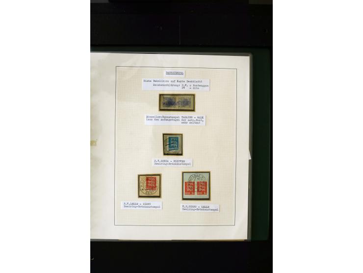 CANCELLATIONS: AA AG - VÖHMA-KABALA, extensive 4 volume collection with many hundred pieces, mostly very clean and complete c