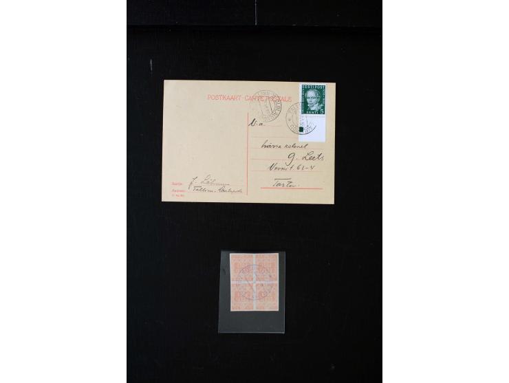 1919/40, interesting group of more than 25 cards with mostly special cancellations including "TARTU ÜLIKOOL 1632-1932", fine
