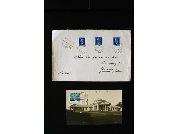 1919/40, interesting group of more than 25 cards with mostly special cancellations including "TARTU ÜLIKOOL 1632-1932", fine
