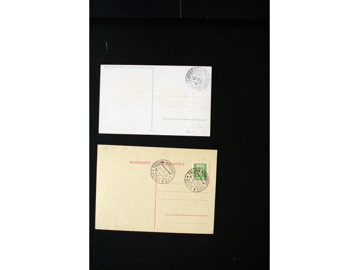 1919/40, interesting group of more than 25 cards with mostly special cancellations including "TARTU ÜLIKOOL 1632-1932", fine