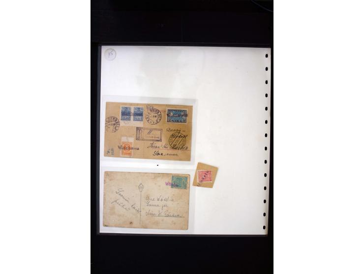 PROVISIONAL CANCELLATIONS: ALATSKIWI - TORI, very interesting collection with more than 230 stamps and pieces and 15 cards an
