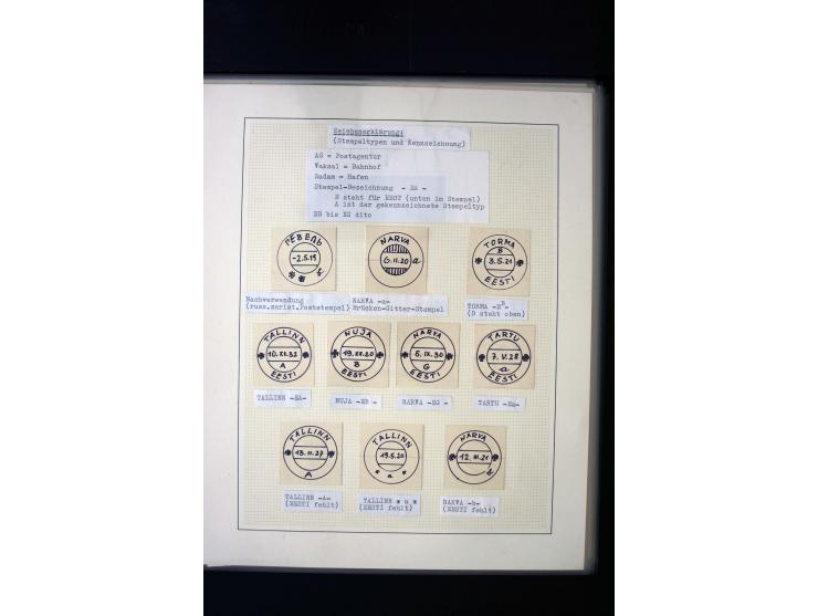 PROVISIONAL CANCELLATIONS: ALATSKIWI - TORI, very interesting collection with more than 230 stamps and pieces and 15 cards an