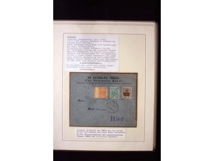 PROVISIONAL CANCELLATIONS: ALATSKIWI - TORI, very interesting collection with more than 230 stamps and pieces and 15 cards an